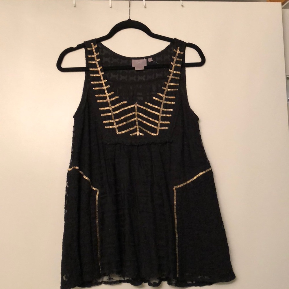 Anthropologie Embroidered Lace Blouse